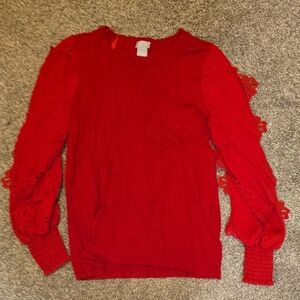 Chico's Vibrant Red Knit Top
